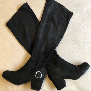 Wide calf knee high boots